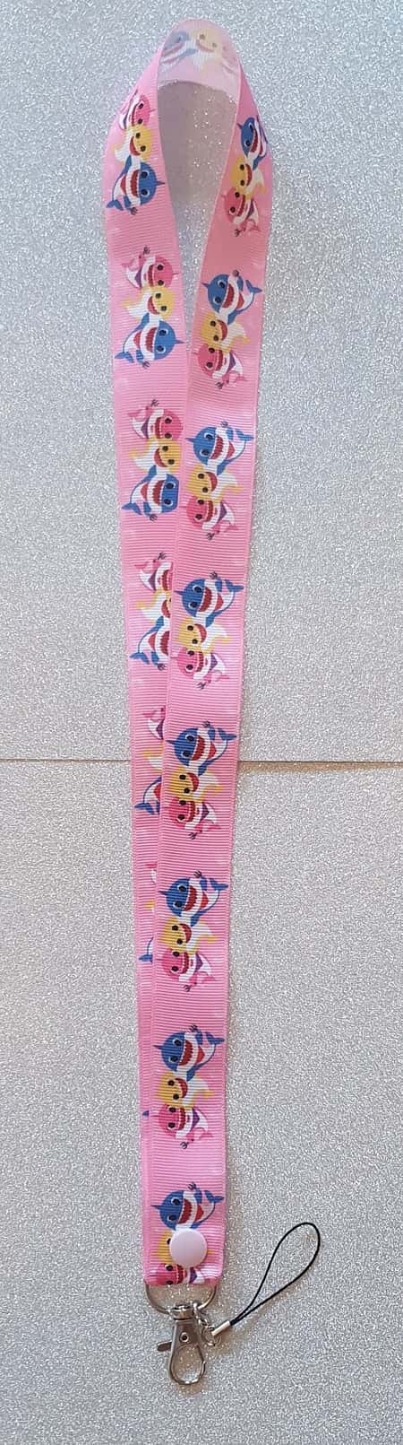 Baby Shark Lanyard Id Badge Holder Or Wriststrap Keyfob