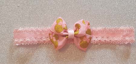 Minnie Mouse Mini Hairbow or Headband