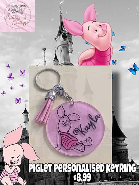 Piglet Personalised Keyring £8.99