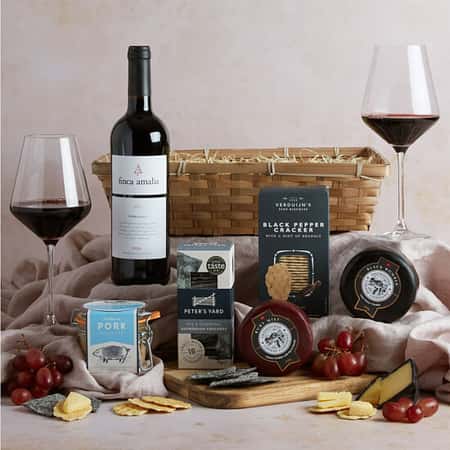WIN this Luxury Wine, Cheese & Rillette Hamper