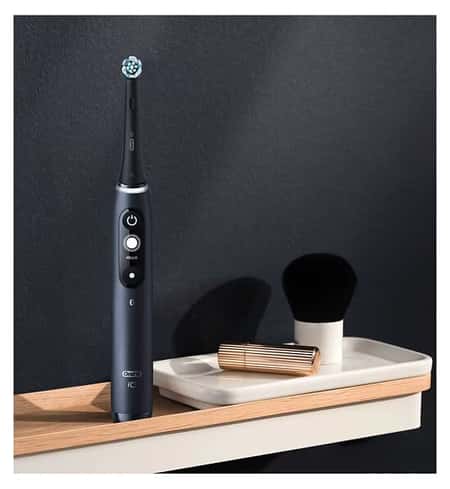 SAVE - Oral-B iO7 Black Electric Toothbrush Designed By Braun