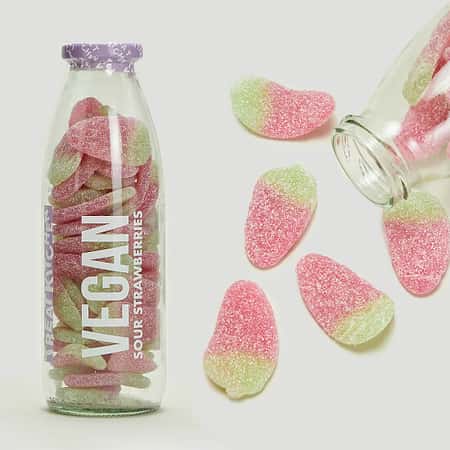 WIN this Vegan Sour Strawberry Milk Bottle Sweet Jar
