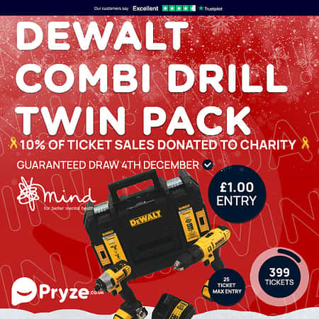 Win a DeWalt Combi Drill Twin pack