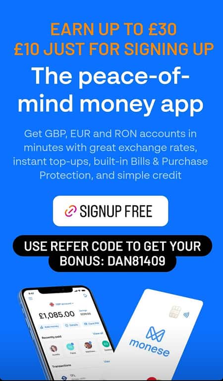 EARN £30 FOR FREE SIGNUP TO MONESE