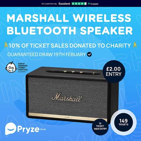 Win a Marshall Stanmore II Wireless Bluetooth Speaker