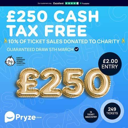 Pryze - Win a £250 Tax Free Cash Prize