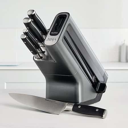 WIN this Ninja Foodi StaySharp Knife Block with Integrated Sharpener