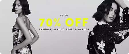 Up to 50% off Fashion, Beauty, Home & Garden
