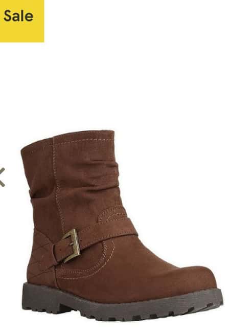 Winter Sale - Kids F&F Buckle Detail Slouch Ankle Boots JUST £13.00!