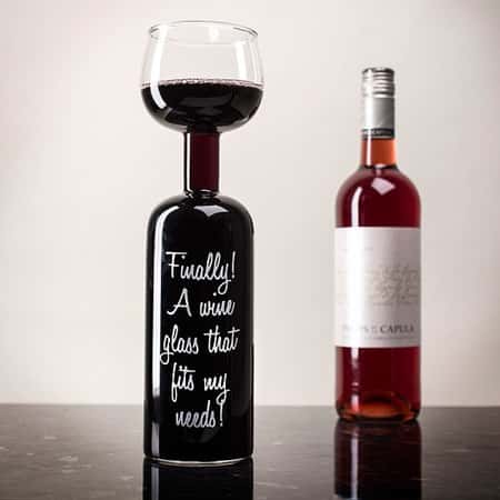 Christmas Gift Ideas: Wine Bottle Glass - JUST £13.99!