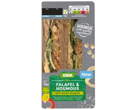 VEGAN OPTIONS - Falafel and Houmous Sandwich: £2.50!