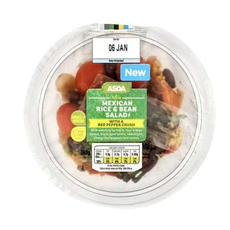 VEGAN OPTIONS - Mexican Bean & Rice Salad: £2.50!