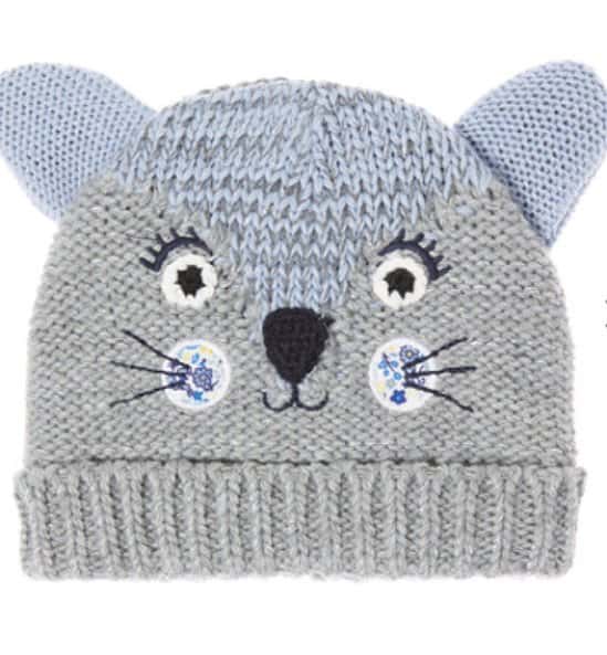 Save £3 on this Grey Novelty Cat Beanie