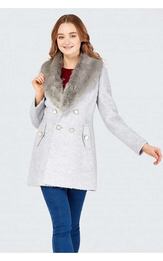 Save £15 on this Double Breasted Boucle Formal Coat