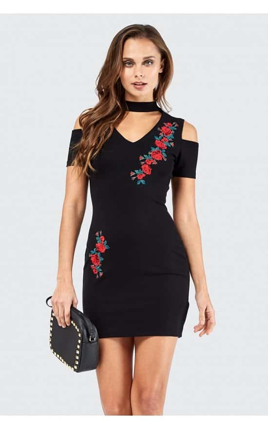 Get £6 off this EMB Cold Shoulder Bodycon Dress