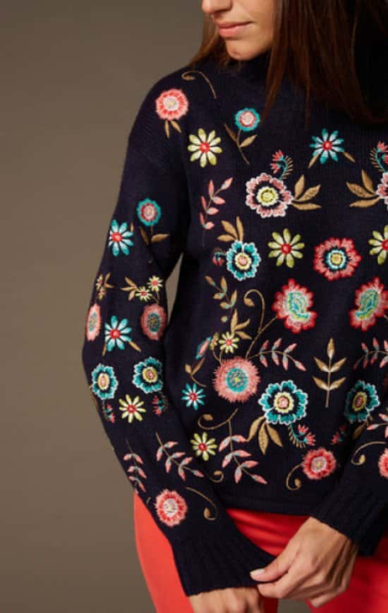 Save £7.50 on this Premium Multicoloured Embroidered Jumper
