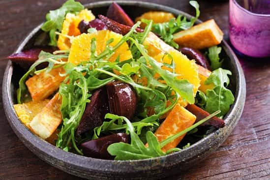 Grab lunch with us this weekend - Halloumi Beetroot salad £5.95!