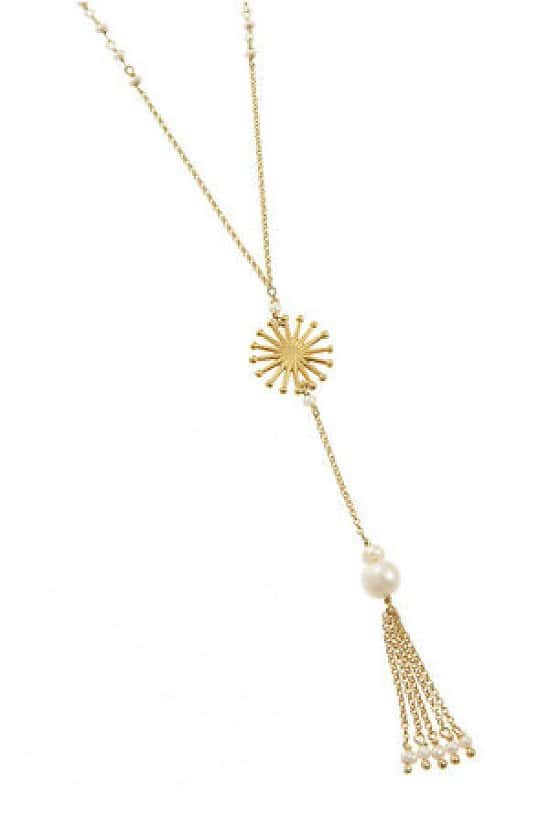PEARL CHARM LONG CHAIN TASSEL NECKLACE £94.00