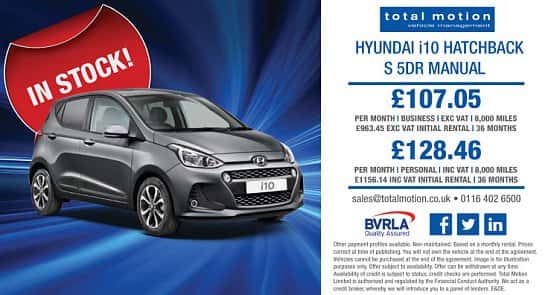 Special Leasing Offers on the Hyundai i10!