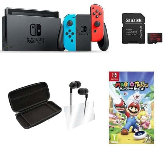 Save £64.97 on a Nintendo Switch, Game & Accessories Bundle