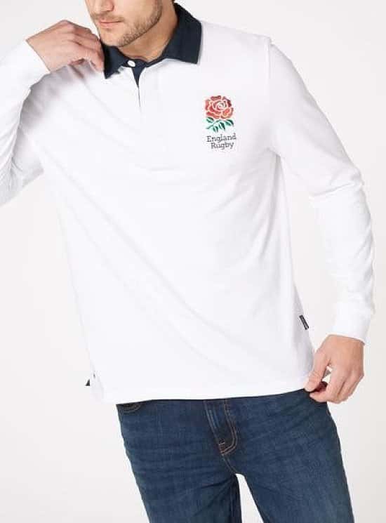 Save £5.50 on this Official Licensed England White Rugby Top