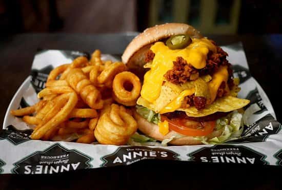 The Superbowl burger is on until the end of the month, and is absolutely stacked!