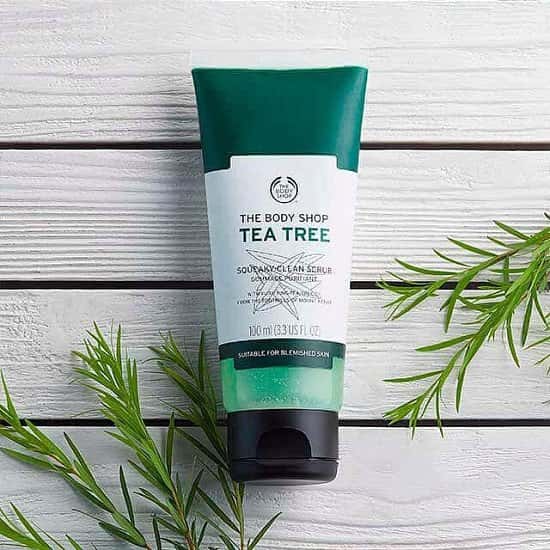 View our range of revitalizing Face Scrubs - Including Tea Tree Squeaky-Clean Scrub £7.50!