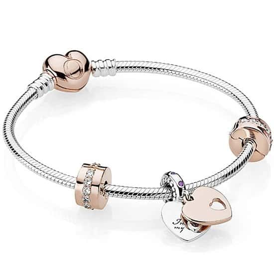 Give the gift of Pandora this Mothers Day - PANDORA ROSE IN MY HEART BRACELET: Save £20!