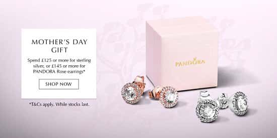 Spend £125 online and get FREE Sterling Silver Earrings Mothers day Gift!
