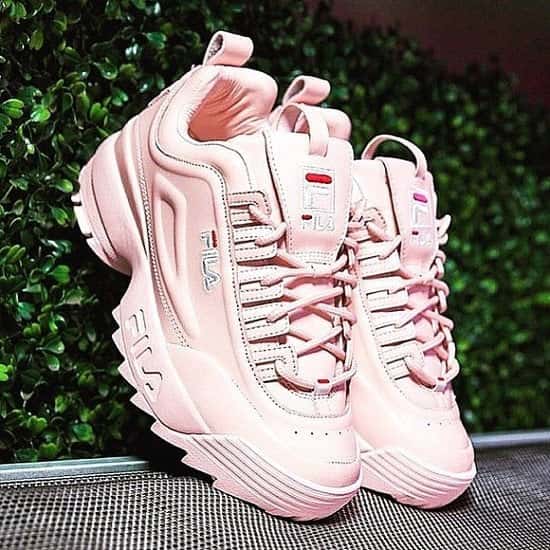 Fila pale pink disruptor ii trainers - £80.00 with free delivery!