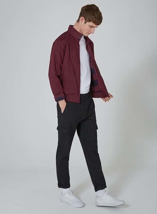 Up to 50% OFF Selected Lines - Including Burgundy Harrington Jacket: Save £15.00!