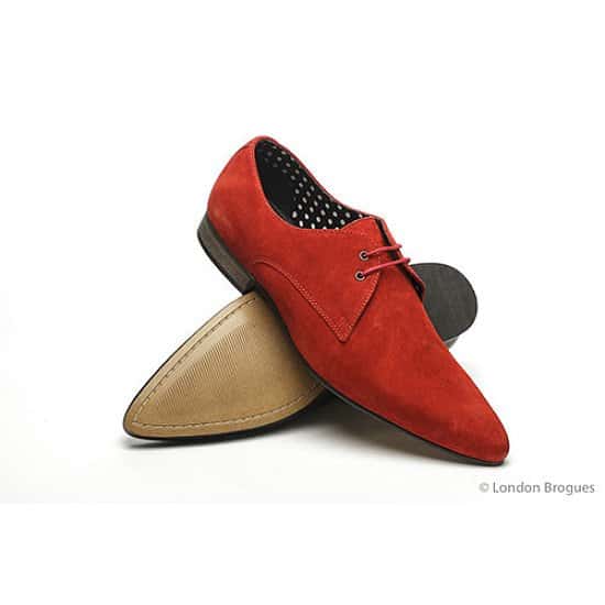 Save over £30 on these Red Suede Winkle Picker Shoes