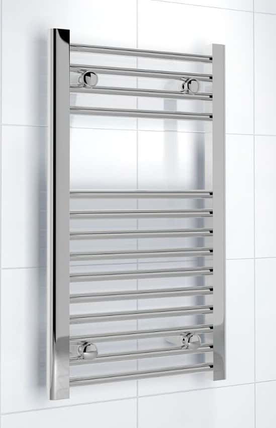 KUDOX SILVER HEATED TOWEL RAIL FOR ONLY £20!