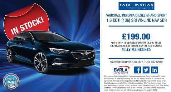 Vauxhall Insignia Grand Sport | £199 + VAT P/M | FULLY MAINTAINED!
