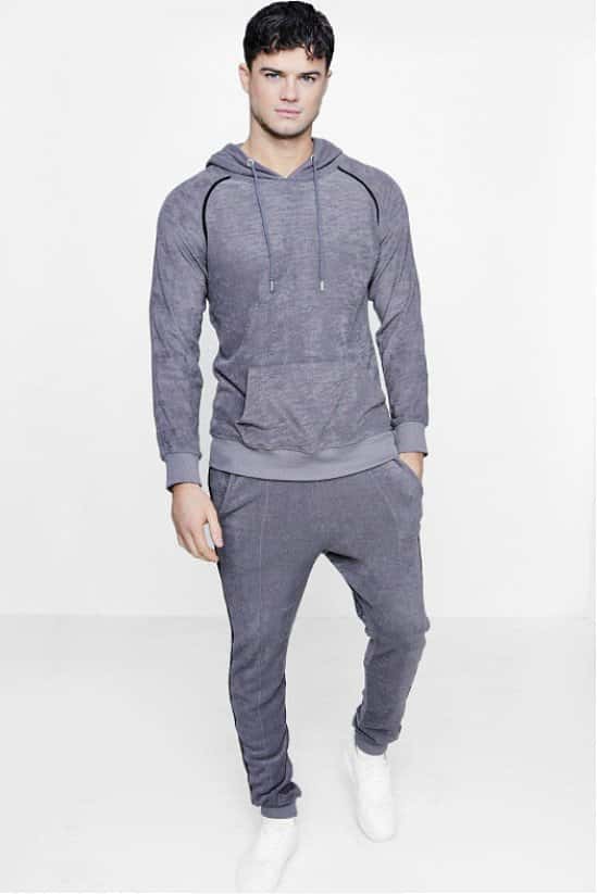 WOW! Men's Skinny Fit Hooded Tracksuit ONLY £20