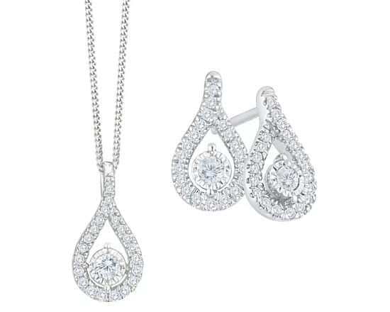 H samuel white gold diamond earrings online