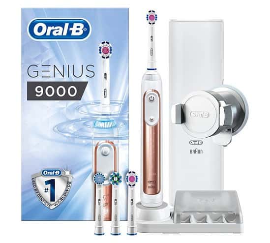50% OFF! Oral-B Genius 9000 Electric Toothbrush - Rose Gold