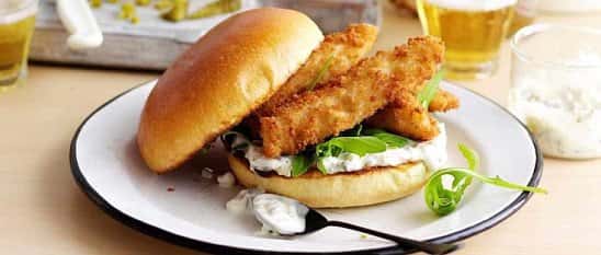 Join us for Lunch - Enjoy a dish like our Fish Finger Brioche £7.95!
