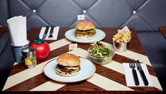 LUNCH AT Gourmet Burger Kitchen! 4oz Burger & Side - ONLY £5.95