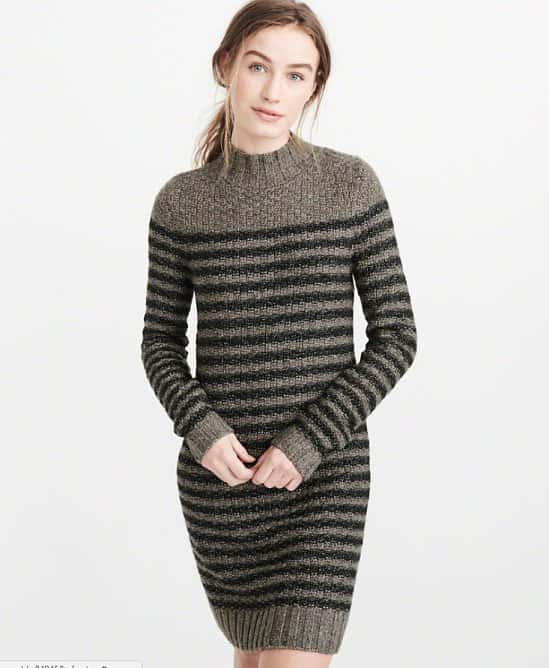 SAVE 60% on this Mock Neck Sweater Dress!