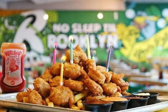Love Chicken Nuggets? now you can celebrate your birthday with our Chicken Nugget Cake: £19.95!