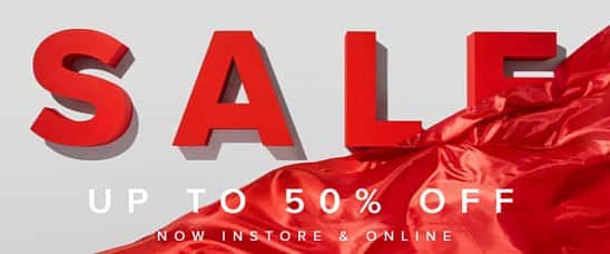SALE NOW ON! Save up to 50%