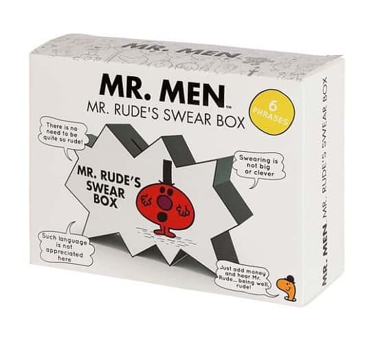 GIFT IDEA! Mr Men Mr Rude Swear Box - SAVE £62%