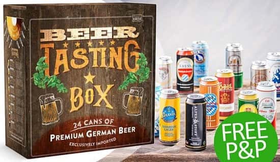 BEER TASTING Box: 24x 500ml German Beer Cans - SAVE 24%