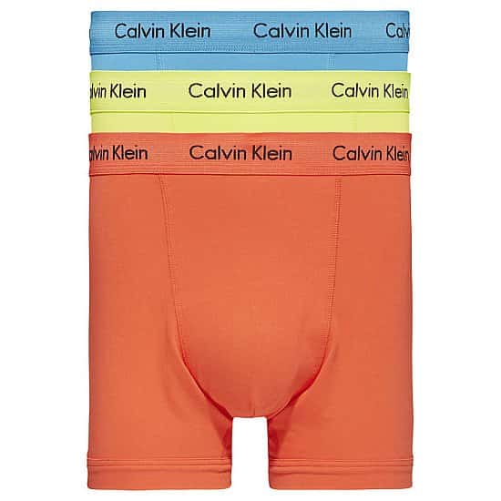 SAVE 40%  on this 3 Pack of Calvin Klein Cotton Stretch High Trunks