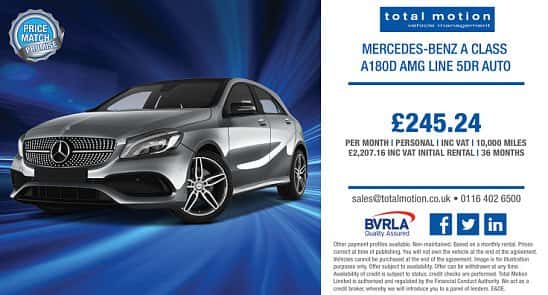 Mercedes A Class A180D AMG Line Auto | £245.24 p/m & IN STOCK!