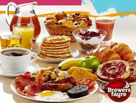 ALL YOU CAN EAT BREAKFAST - £8.99 - KIDS EAT FREE!