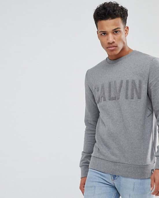 SAVE 26% on this Calvin Klein Logo Print Sweatshirt!