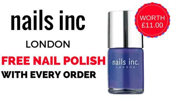 FREE Nail Polish with EVERY ORDER!