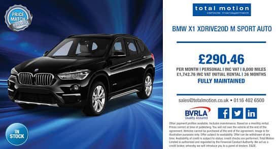 BMW X1 xDrive M Sport With Maintenance for just £290.46 P/M!